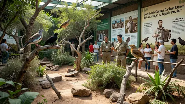 Aves de Luiz Gonzaga Ganham Espaço de Conservação no Aquário Paraíba